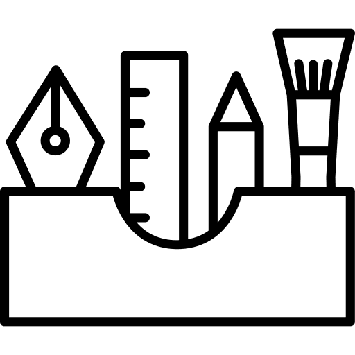 Painting tools painting tools pencil art and design icon