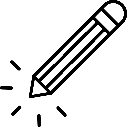Pencil edit writing pencil icon