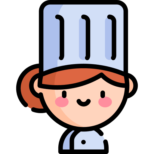 Chef professions and jobs woman avatar icon