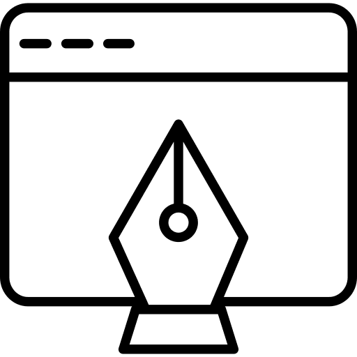 Tablet webpage art and design painting icon