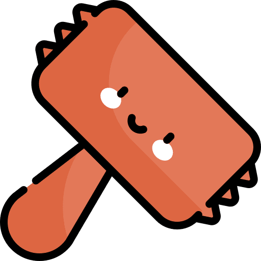 Hammer meat outline kitchen utensils icon