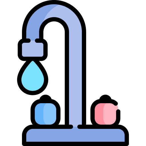 Tap food and restaurant water tap kitchen sink icon