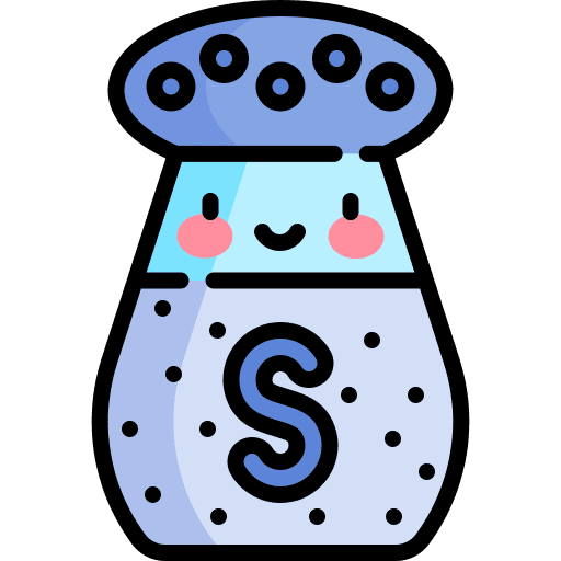 Salt salt condiment shaker icon