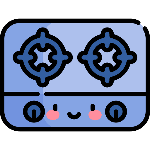 Stove kitchenware kitchen furniture and household icon