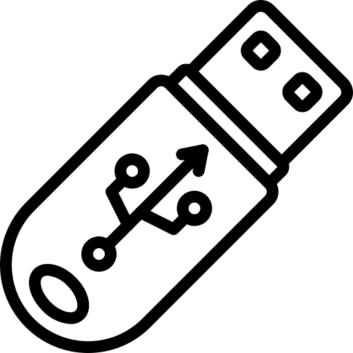 Pendrive usb technology file storage icon