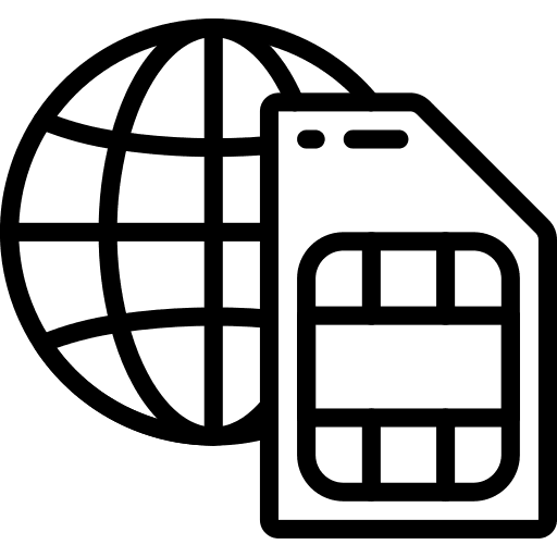 Sim card sim card computer communications icon