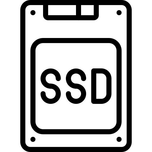 Ssd card electronics storage icon