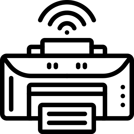 Printer paper electronics ink icon