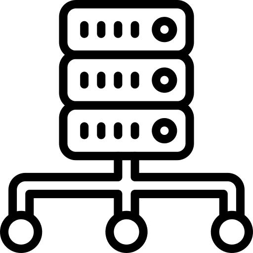 Server multimedia database server icon