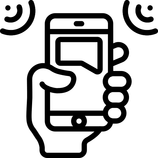 Smartphone mobile phone touch screen communications icon