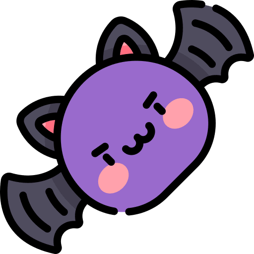 Bat spooky horror halloween icon