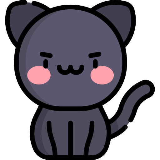 Black cat horror halloween black cat icon