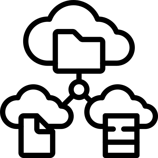 Cloud computing cloud computing folder server icon