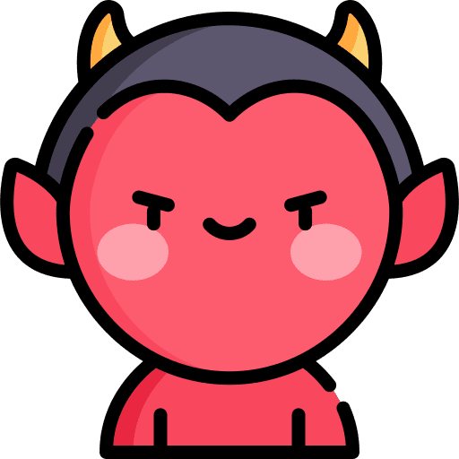 Devil halloween frightening avatar icon