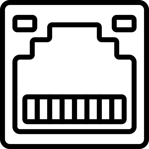 Ethernet internet electronics plug in icon