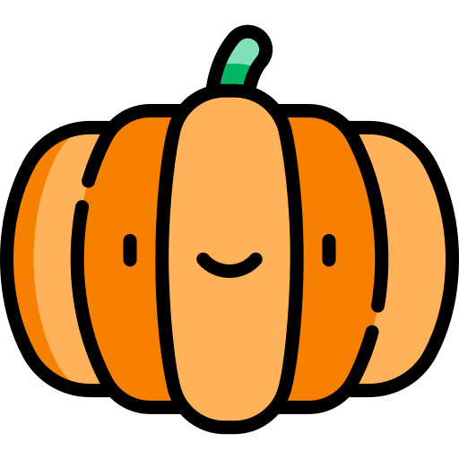 Pumpkin fruit autumn vegetarian icon