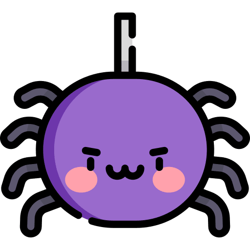 Spider horror animals halloween icon