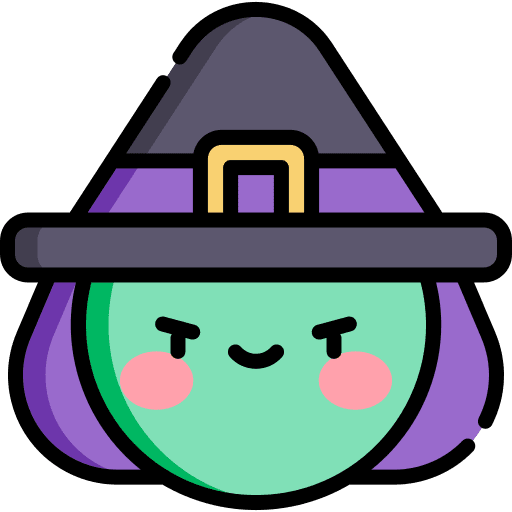 Witch witch halloween horror icon