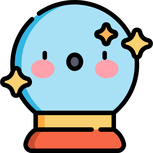 Crystal ball spooky halloween crystal ball icon