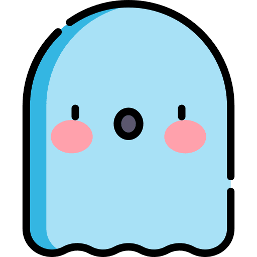 Ghost spooky halloween terror icon