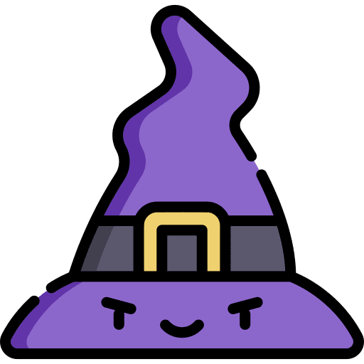 Witch hat horror witch hat frightening icon