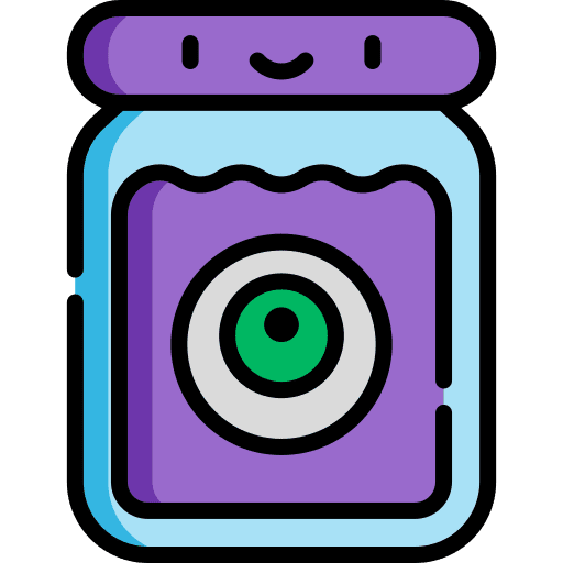 Eye frightening eye halloween icon