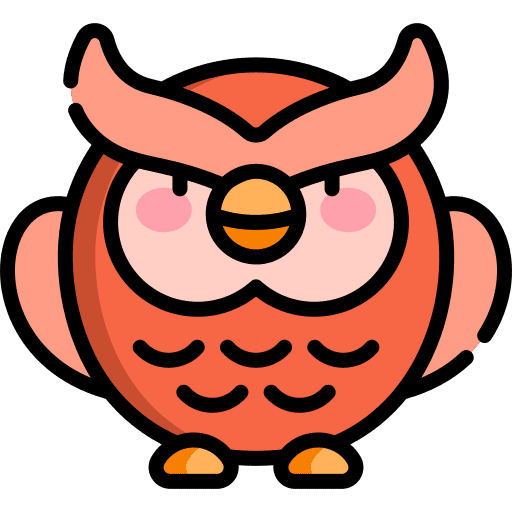 Owl animals owl bird icon