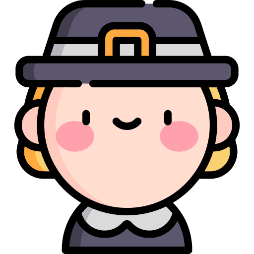 Pilgrim avatar halloween man icon