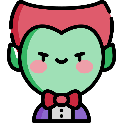 Vampire dracula spooky terror icon
