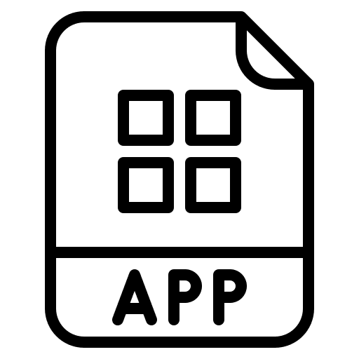 App file extension format files and folders icon