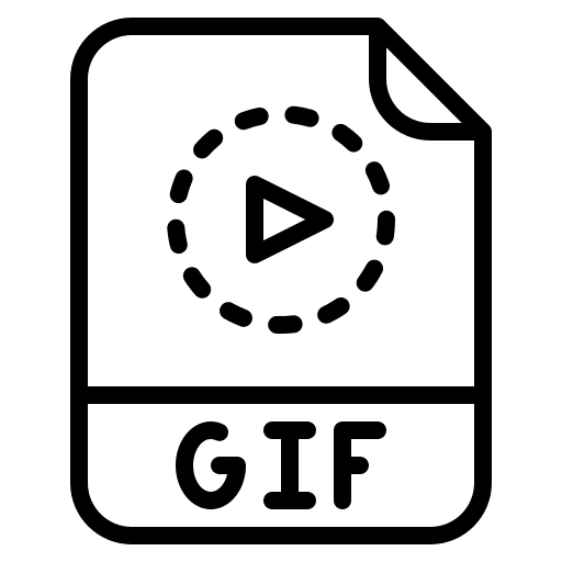 Gif file files and folders image icon