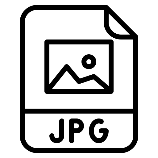 Jpg extension format document icon