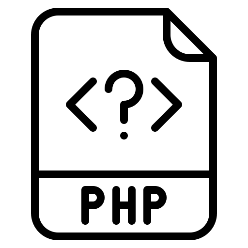 Php digital file document icon