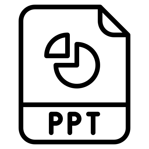 Ppt document powerpoint file extension icon