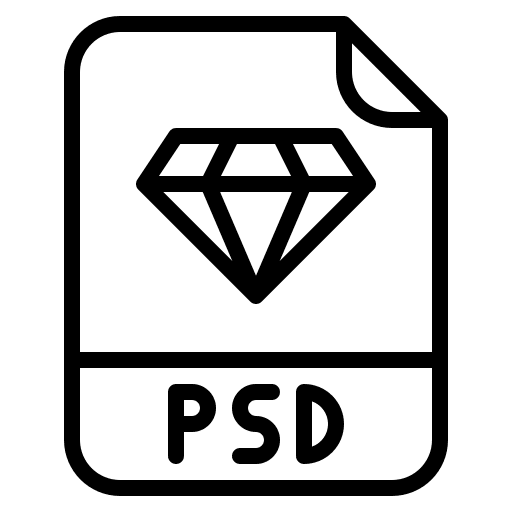 Psd extension document file extension icon