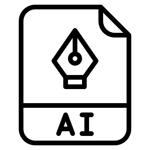 Ai format document design ai format icon