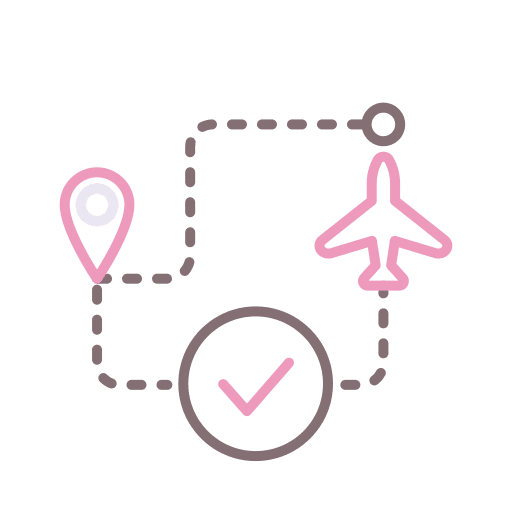 Flight route flight airport airplane icon