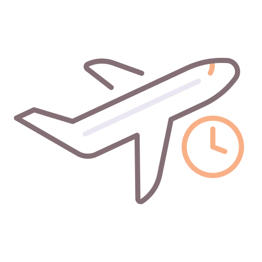Flight transportation departure flight icon