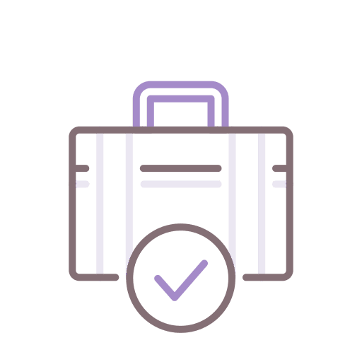 Baggage hotel luggage room service icon