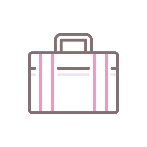 Baggage luggage vacation travel icon