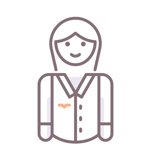 Flight attendant occupation job air hostess icon