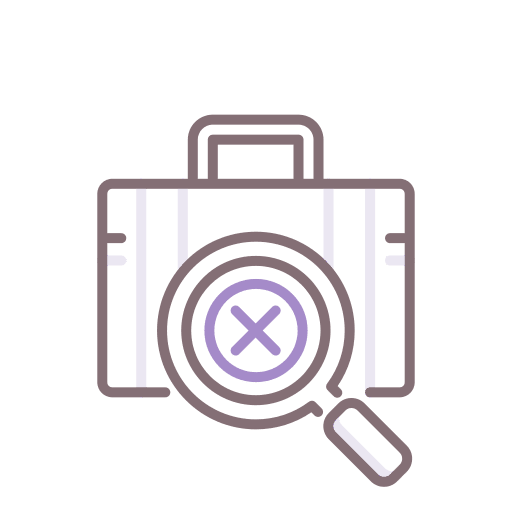 Baggage business suitcase travelling icon