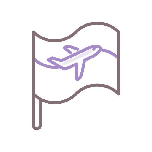 Carrier flight travel airplane icon