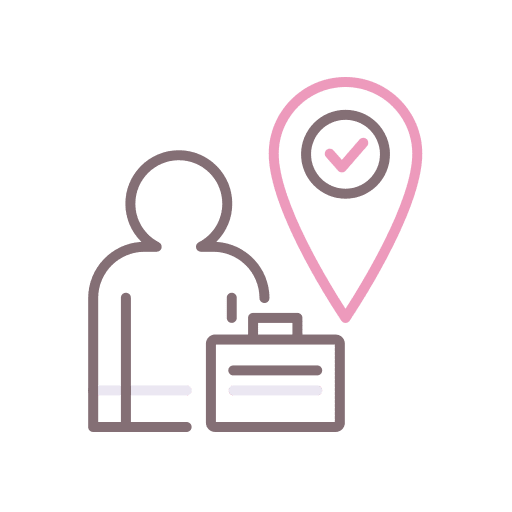 People people baggage customer icon