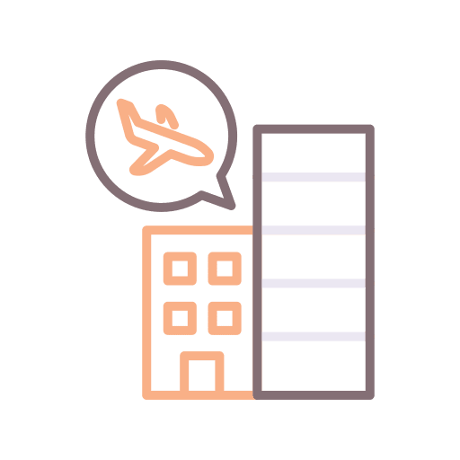 Airport airport transportation departures icon