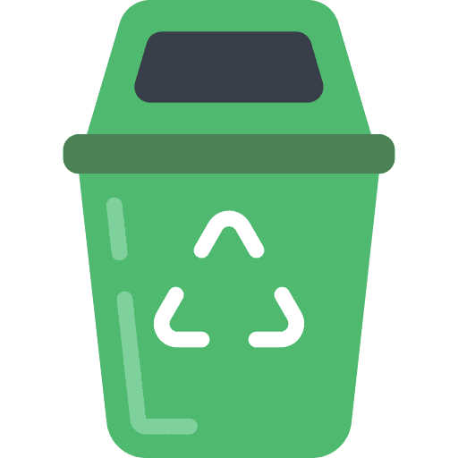 Recycling bin growth can ecology and environment icon