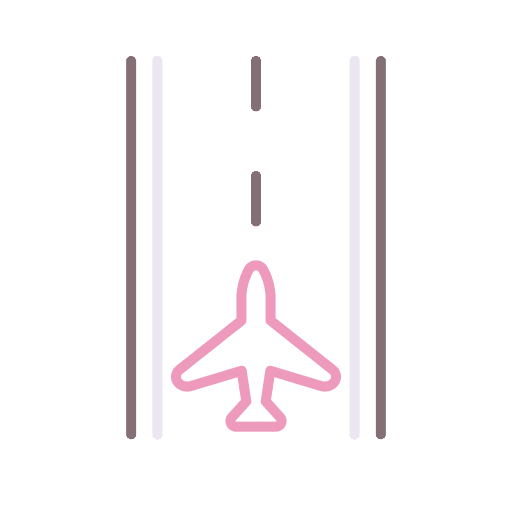 Runway runway airplane take off icon