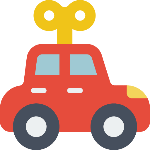Toy car industry toy car icon