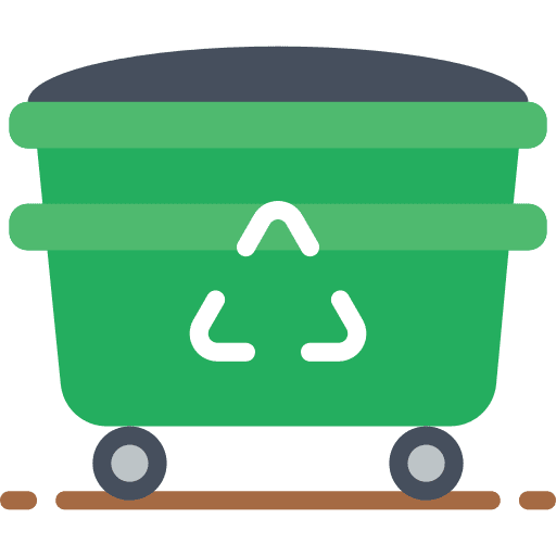 Bin ecology and environment bin trash icon