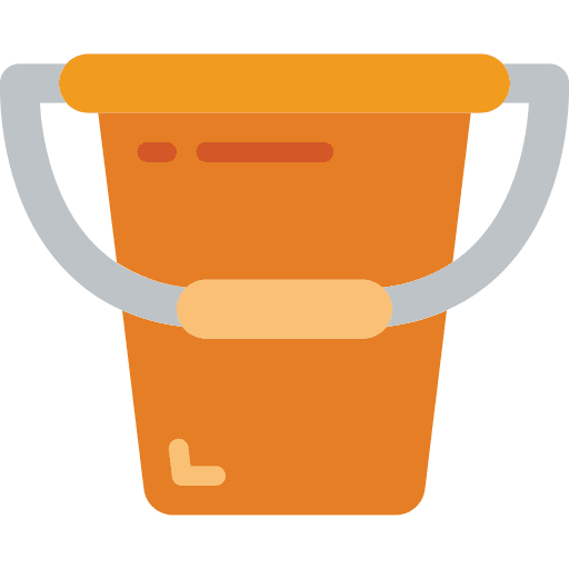 Bucket holidays shovel plant icon